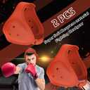 Jerify 2 Pcs Wrestling Headgear for Kids Youth Soft Grappling Headgear Wrestling Adjustable Ear Head Guard Protective(Orange) (Orange)