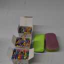 Harloon 144 Pcs Dustless Chalk with Eraser Chalkboard Chalk Non Toxic Colored and White Chalk for School Classroom Supplies Teacher Blackboard Drawing Writing, (White)