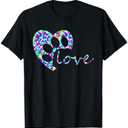 Tie Dye Love Dog Paw Print Animal Paw Dog Lover Owner Shirt T-Shirt 4XL