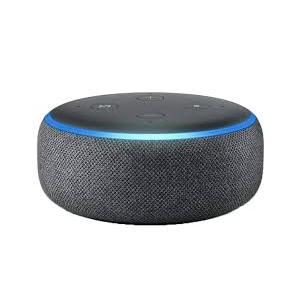 Amazon Echo Dot 3rd Generation Smart Alexa Speaker Charcoal + Power Supply