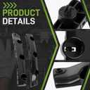 Front Bumper Bracket Driver & Passenger Side Bumper Fender Bracket Covers Compatible with Nissan Rogue 2014 2015 2016 2017 2018 2019 62222-4BA1A 62223-4BA1A NI1032108 NI1033108