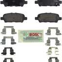 BOSCH BE905H Blue Ceramic Disc Brake Pad Set - Compatible With Select Infiniti EX, FX, G, JX, M, Mh, Q, QX; Nissan Altima, Juke, Leaf, Maxima, Murano, Pathfinder, Quest, Rogue, Sentra, Z + More; REAR