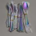 40 Piece Rainbow Silverware Set, Stainless Steel Flatware Set for 8 Colorful Cutlery Utensil Set Include Knife Fork Spoon Food Grade Mirror Polished Dishwasher Safe