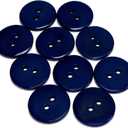 GLRXMX 10PCS Navy Blue Sewing Buttons, 24L=15mm 5/8 Inch DIY Buttons for Crafts - Resin Shank Buttons for Clothing Repair, Shirts, Coats, Jeans and Garment Making