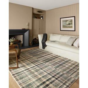 Loloi Chris Loves Julia Humphrey Collection HUM-03 Forest/Multi 7'-3'' x 9'-3'' .38" Pile Height, Area Rug feat. CloudPile