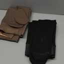 X-CHENG Fleece Lined Tights Sheer Women - Fake Translucent Warm Pantyhose Leggings Sheer Thick Tights for Winter (Medium, Black+brown)