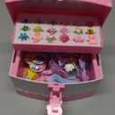 Jewelry Toys for Girls, Adjustable Rings, Bracelets, Necklaces, Butterfly Hair Clips, Toddler Bows, Unicorns Kids Toys Set for Princess Dress Up, Christmas Birthday Gifts, 3 4 5 6 7 8 9+ Year Old Girl