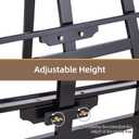 Falling in Art Easel Stand for Painting, Adjustable Wooden Easels for Painting Canvas Up to 42", Folding Art Easel for Drawing, Wedding Sign and Poster, Suitable for Kids and Adults(Black)