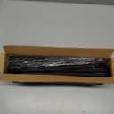 Zober Pants Hangers Non Slip - 20 Pack Open Ended Pants and Jean Hangers for Closet - Space Saving Clothes Hanger - Strong, Durable, Metal Pant Hangers (Black) (Chrome)