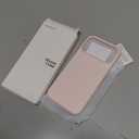ORNARTO Compatible with iPhone 17 Pro Max Case 6.9", Slim Liquid Silicone 3 Layers Soft Gel Rubber Shockproof Protective Cover with Anti-Scratch Microfiber Lining-Chalk Pink