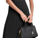 Michael Kors Women's Fit and Flare Midi Polo Dress (Black, M)