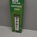 Solar Illuminated LED Lighted Address Sign, House Numbers for Outside Yard Home, Numbers Plaque Outdoor Waterproof, Black