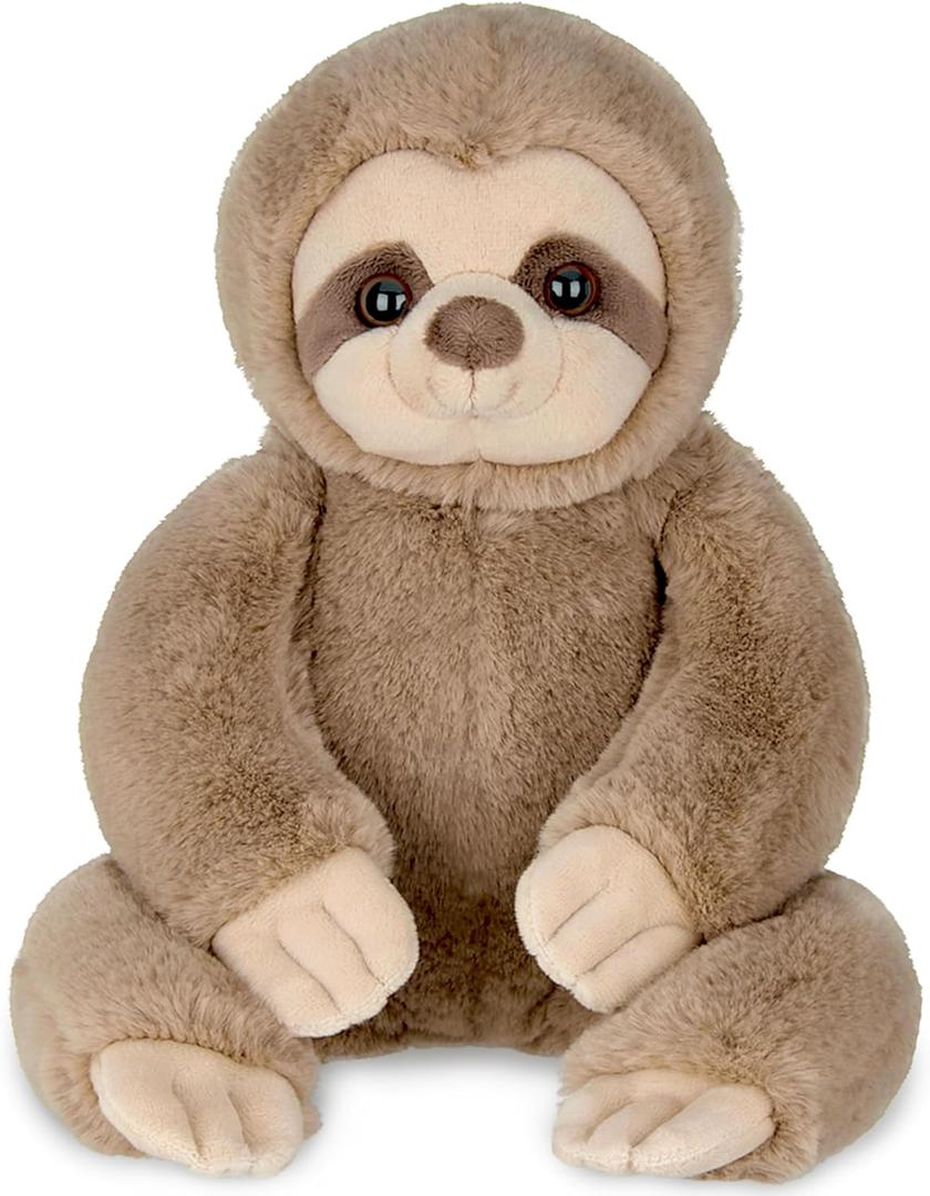 Bearington Sammy Plush Sloth Stuffed Animal, 15 Inches - Sloth Plush Weighted Stuffed Animals