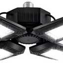 Deformable LED Garage Lights - 12000 Lumen 6500K Daylight 120W, Four Leaf Garage Organization Ceiling Lighting