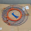 Wire Grid Bottom Crab Nets Two Ring Crab Kit with Harness and Bait Clip 24 x 20 x 12