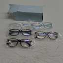 MIGSIR 6 Pack Blue Light Blocking Glasses for Computer Gaming, Fashion Fake Anti Eye Strain Eyeglasses for Women Men (6 Pack Mix-03)