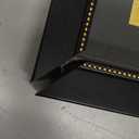 11x16.5 Diploma Frame with Tassel Holder for 8.5x11 Certificate Document, Black Diploma Frame with Real Glass, Black Over Gold Double Mats, Display 8.5x11 diploma and One Tassel