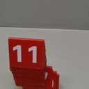 Tuanse Table Numbers 1-25 Acrylic Double Side Numbered Table Tents Plastic Restaurant Wedding Numbers Cards Signs for Party Banquets Wedding Reception(Red, White)