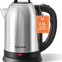 Topwit 2.5L Large Electric Kettle, BPA Free Stainless Steel Water Boiler & Heater, Fast Boil Electric Tea Kettle, Hot Water Kettle Electric with Auto Shut-Off & Boil-Dry Protection for Family