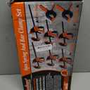 HORUSDY 8-Pack Bar Clamps for Woodworking, 12" and 6" Bar Clamps, Wood Working Clamp Sets, Quick Clamps F Clamp with 150 LBS Load Limit (8-Pack Wood Clamps)