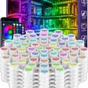 300FT Permanent Outdoor Lights,RGB Eaves Light with App Control Remote,DIY Scene Modes IP67 Waterproof Under Eave Lighting,Outdoor Lights for Decor,Garden Decor,House,Party,Holiday