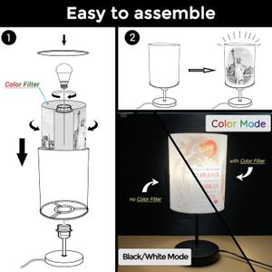 Table Lamp Birthday Christmas Gifts for Girls Women Boys, Night Light Bedroom Accessories Party Decoration Collectable Merchandise