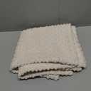 MIULEE Pack of 2 Decorative Throw Pillow Covers 20x20 Inch Soft Boho Striped Textured Corduroy Pillow Covers Modern Farmhouse Home Decor for Couch Bed Sofa Living Room Cream White