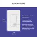 Lutron Maestro LED+ Motion Sensor/Dimmer Switch | 150W LED | Single Pole/Multi-Location | MSCL-OP153M-SW | Snow