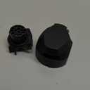 Trailer Socket Converter 12V 13pin Towing Socket Caravan Trailer Electrics Plug Adapter Suitable for European Standard Trailer Engineering Plastic housing Black