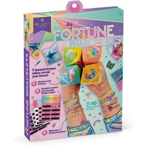 Craft-tastic  DIY Fortune Bracelets  Craft Kit  Create The Fortune Teller, Use Matching Scratch-Off Cards, and Discover which Bracelets to Make  for Ages 8+