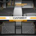 Floor Mats for Toyota Corolla 2009 2010 2011 2012 2013, for Corolla Standard,LE,S XLE,XRS,L,LE/S Special Edition Floor Mats, Front Rear Mats &Cargo Mat, TPE Anti-Slip Summer Winter Car Accessories
