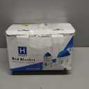 Queen Size Cuddly Fluffy Fleece Blanket, Warm and Soft with Striped Pattern, 90x90 Inches, Ash Grey