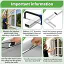 36" x 36" Window Screen Kit, 2-Pack Metal Frame Set, White