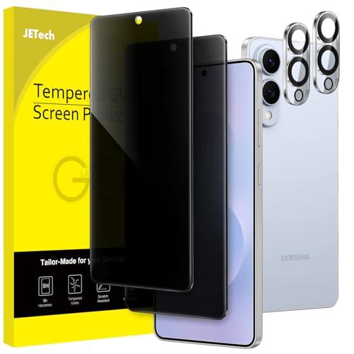 JETech Privacy Screen Protector for Samsung Galaxy S25 Edge with Camera Lens Protector, Anti-Spy Tempered Glass Film, Fingerprint ID Compatible, 2-Pack Each