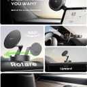 THREEKEY Qi2 Certified MagSafe Car Mount Charger,Car Wireless Charger,15W Magnetic Charger Fast Charging,Retractable Phone Holder with 360Rotation,Car Mount for iPhone17-12&Galaxy S25 Ultra