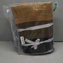 MINTWOOD Design 112L Extra Large Blanket Basket Holder Living Room, 25"x17"x16" Rectangle Rope Woven Storage Basket with Handles for Laundry, Pool Towels, Shoes, Dog Toy Organizer Bin Box, Black Jute