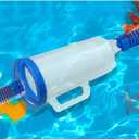 Large Pool Leaf Canister Catcher, in-line Pool Filter Canister Compatible with Hayward Pool Vacuum Cleaner,with Mesh Basket for Suction Automatic & Manual Pool Cleaners (White)