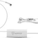 ANTOP Antenna Smartpass Amplifier TV Signal Booster with High Gain & Low Noise & Built-in 4G LTE Filter -3ft and 0.3ft Coaxial Cables, USB Power Adapter and 5ft USB Cable Included