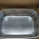 Stainless Steel Litter Box, 22.8x16.5"x6" Oval Stainless Steel Cat Litter Box Extra Large, XL Metal Litterbox for Big Cats, Non Stick Surface, Easy to Clean