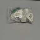 uxcell 8 Pcs 0.98 inch Pole Sockets Flange Rod Holder, Stainless Steel Closet Rod Bracket, Wall Mount Curtain Rod Bracket with Screws for Wardrobe Shower