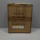 Pandaing 18 Pack Flameless Battery Operated LED Candles with Remote and Timer, Flickering Candles with Embedded Star String for Romantic Ambiance and Home Decoration, Stable Acrylic Shell (Grey)