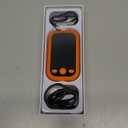 Portable Air Quality Detector, 5-in-1 Indoor Monitor with Temperature and Humidity, Digital Display, Type-C Charging Barometer, Hygrometer (Orange)