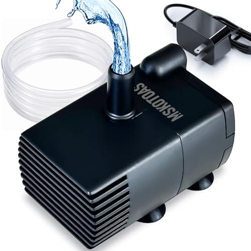 Automatic Small Sump Pump with Water Sensor, 8 FT Lift 74 GPH with 6 FT Tubing, 115/230V Mini HVAC Condensate Removal Pump with Float Switch for Dehumidifier, Air Conditioner, Hydroponic, Auto On Off