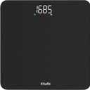 Vitafit Scale for Body Weight, High Accuracy 0.1lb by Our Professional Factory Since 2001, Digital Weight Scale LED and Step On, 3*AAA Batteries Included, 400lb/182kg, Spray Silver Black