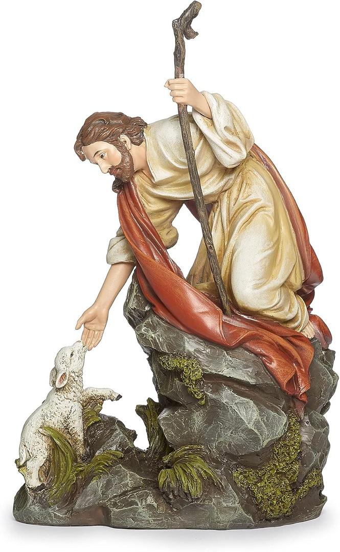 Joseph's Studio by Roman  10.5" Jesus with Lamb Statue | Christian Home Dcor, Spiritual or Religious Gift