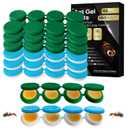 48 Pack Ant Killer Gel Bait, Long Lasting Indoor & Outdoor Ants Bait for Effective Ant Control, Safe & Easy to Use Pest Control for All Common Household Ants, Mess-Free Gel Stations (Blue)