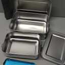 304 Stainless Steel Bento Box 3 Pack Stainless Steel Containers With Lids 81oz/47oz/29oz,Leak-Proof & Stackable Storage Stainless Steel Food Storage Containers for Soup Salad Leftover (2400m+1400ml+850ml)