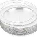 7.5 inch Plastic Plates, 20 Plates in 1 Pack, 10 Packs