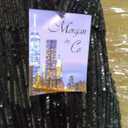 Taylin Layered Mini Sequin Dress (Size 7, Black)