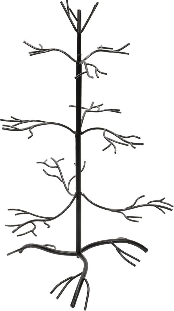 Red Co. Ornament Tree Christmas Dcor/Jewelry and Accessory Display in Black Finish - 25" h (2ft 1in)